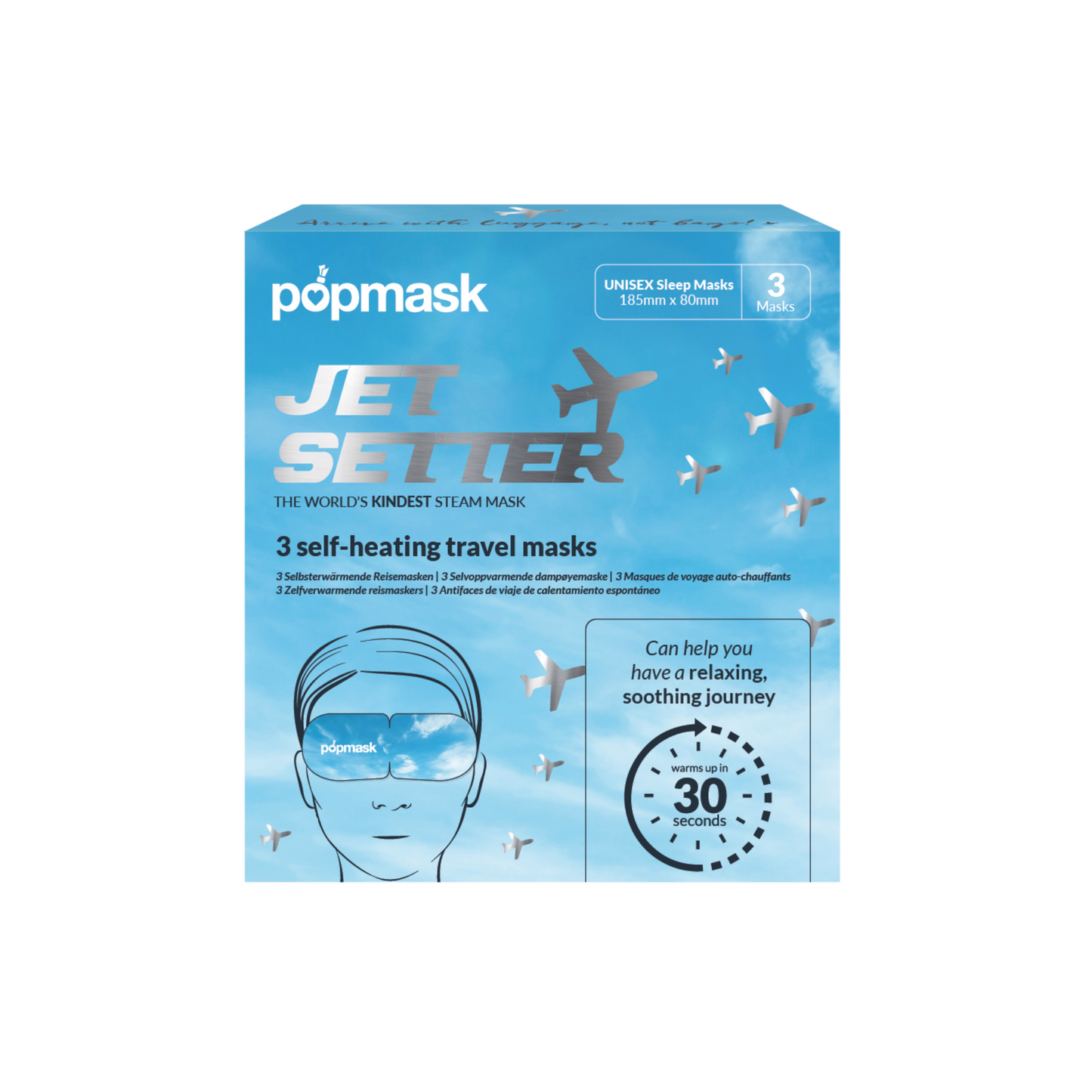 Jet Setter Self-Warming Eye Masks