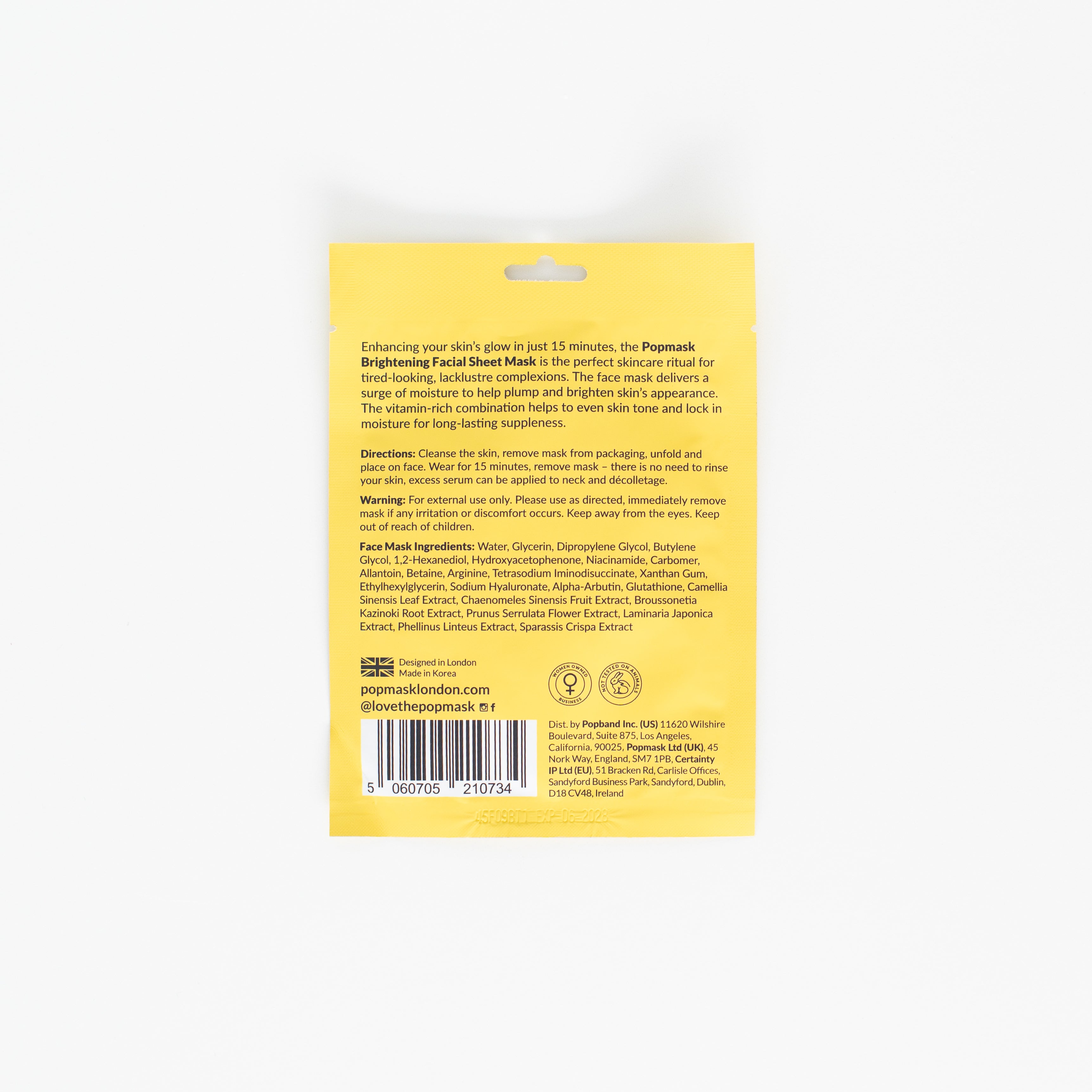 Brightening Facial Sheet Mask