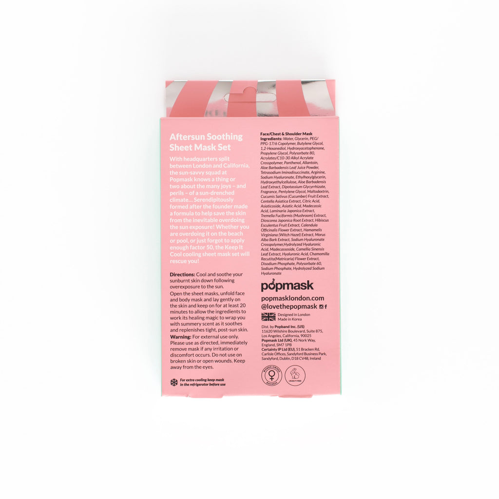 Keep It Cool Aftersun Sheet Mask Set