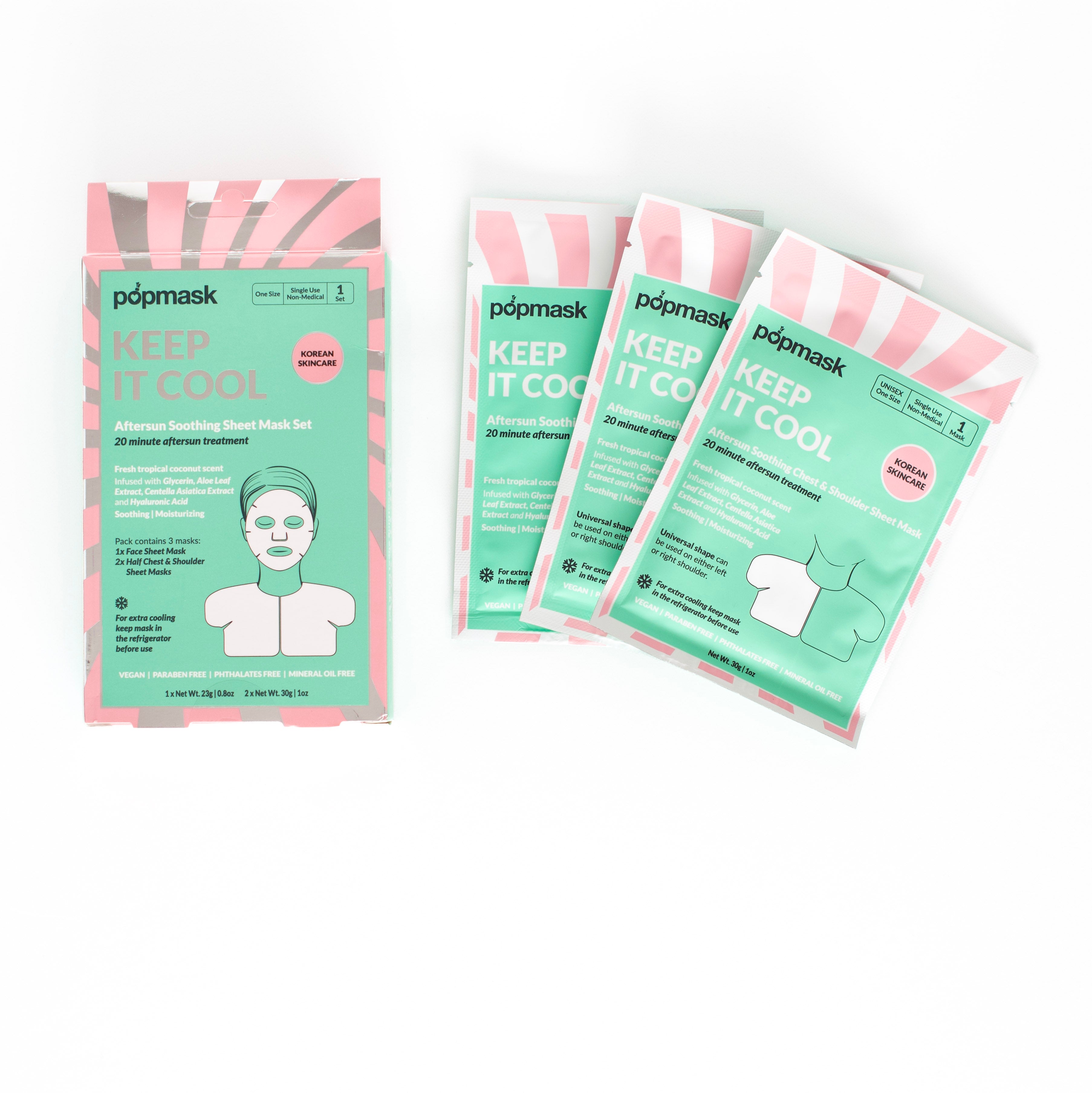 Keep It Cool Aftersun Sheet Mask Set