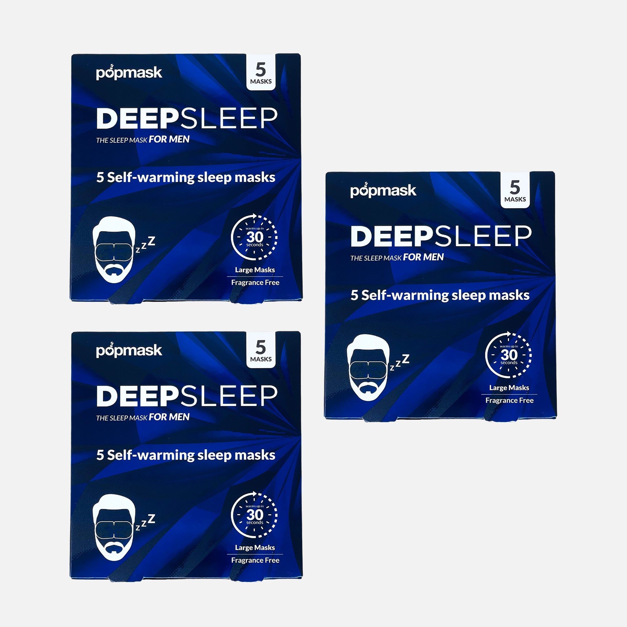 Deep Sleep Self-Heating Eye Masks for Men Bundle
