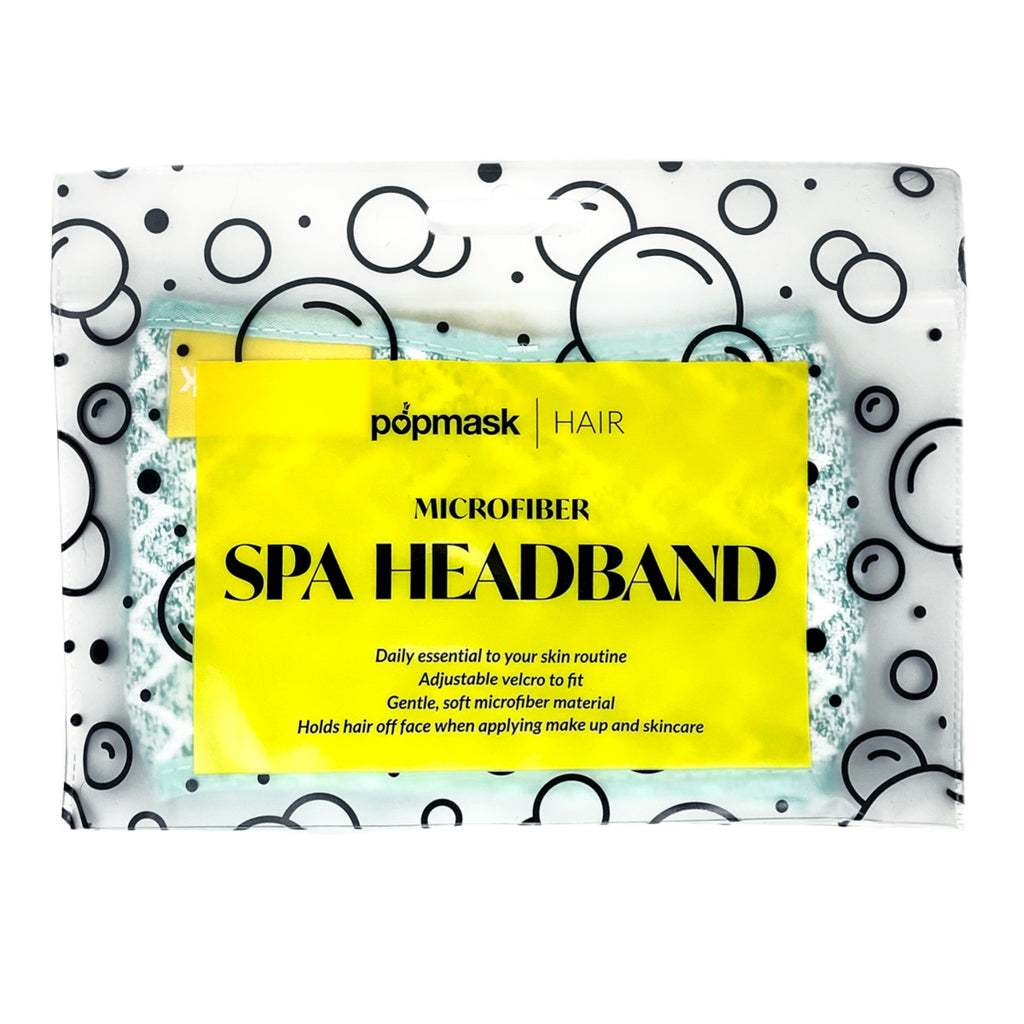 Blue Microfiber Spa Headband