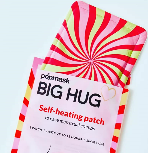 Big Hug PMS Relief Self-Heating Patches – Multi-pack (15 Patches) - 12-Hour Menstrual Cramp – Natural Heat Therapy for Period Pain – Fast-Acting, Portable Heating Pads for PMS Symptoms