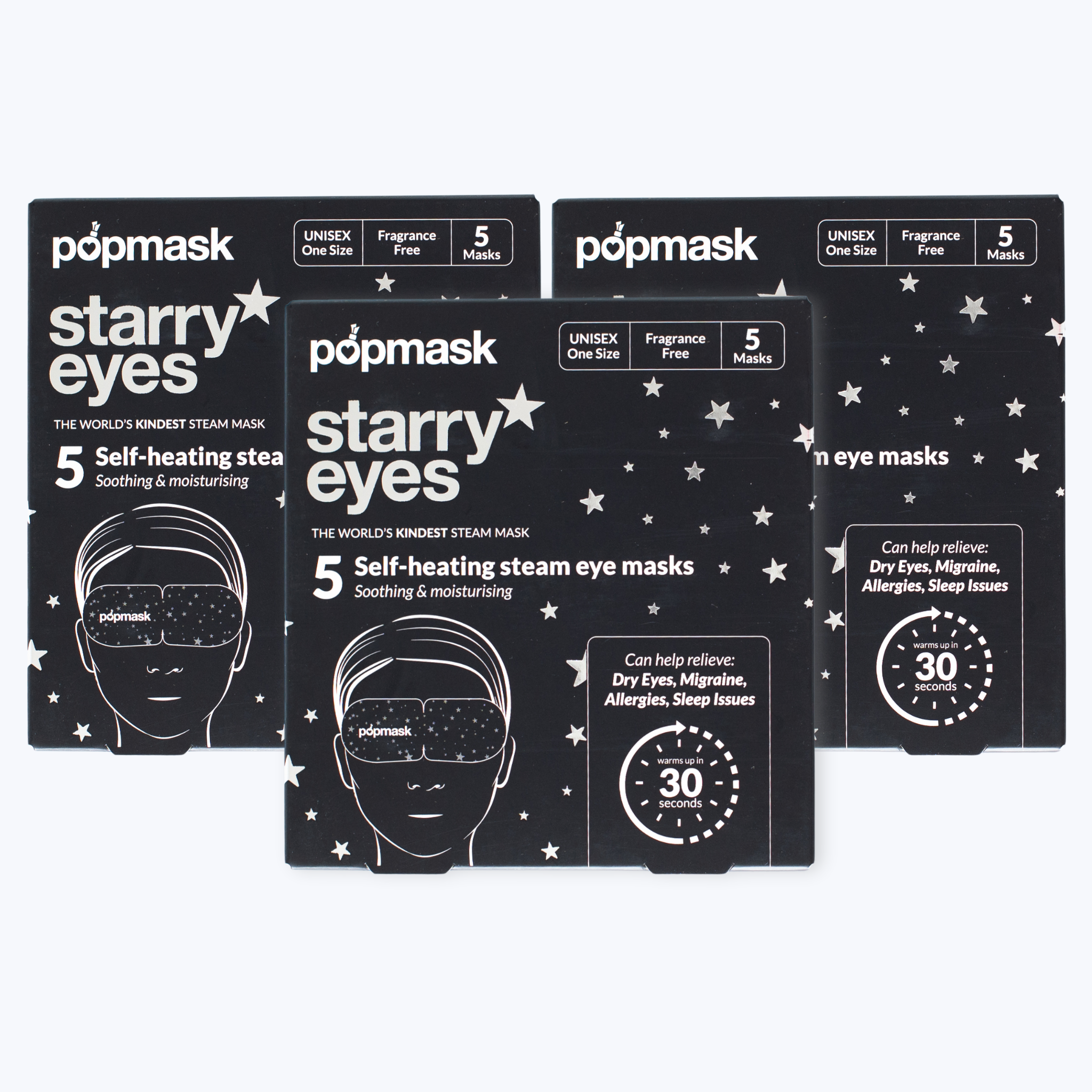 Starry Eyes Self-Heating Eye Mask Bundle