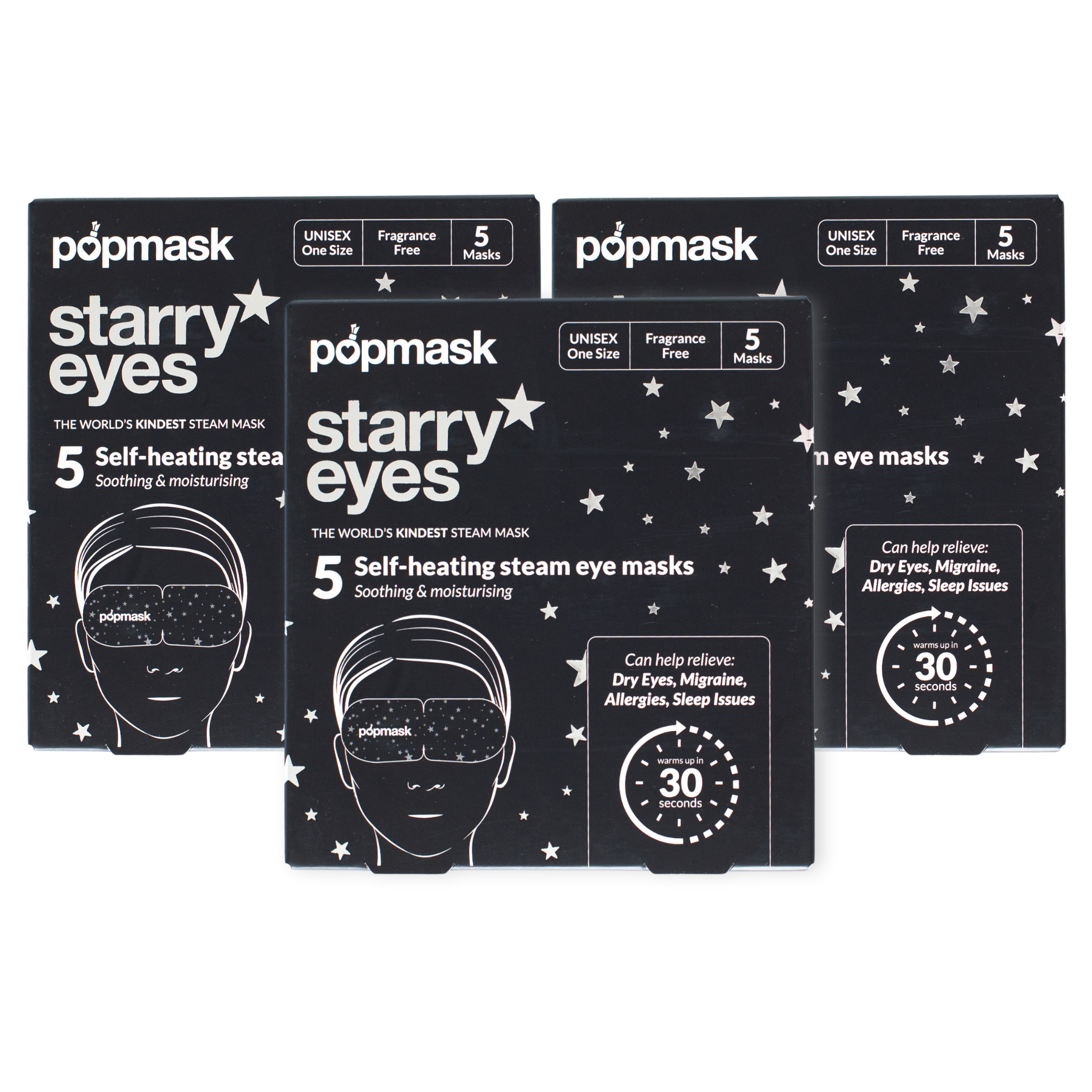 Starry Eyes Self-Heating Eye Mask Bundle