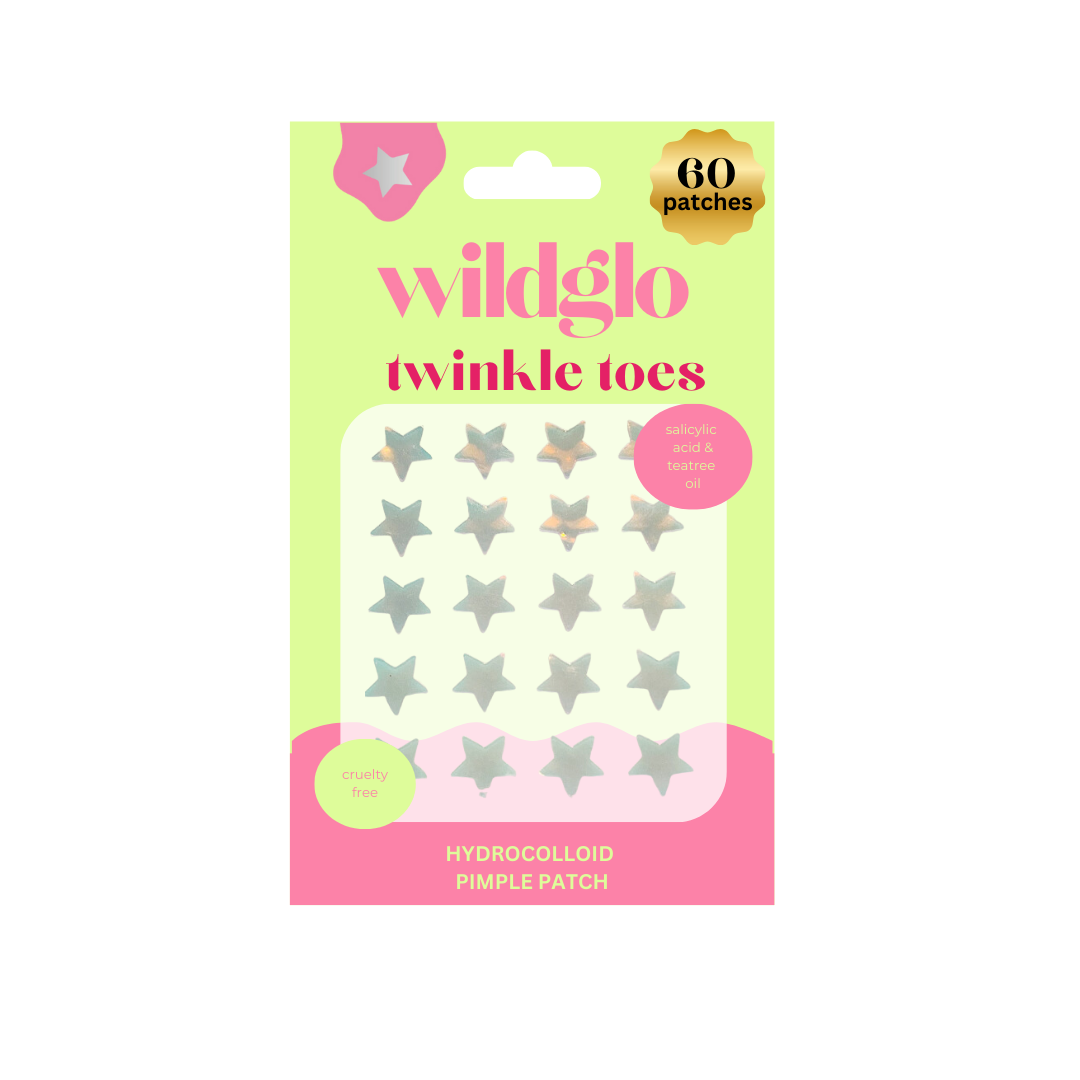 Wildglo Twinkle Stars Hydrocolloid Pimple Patches with Salicylic Acid & Tea Tree Oil  60pc