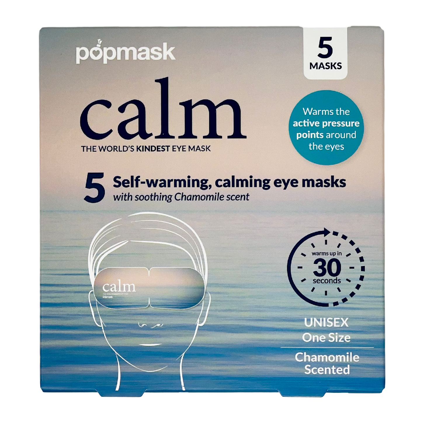 Calm Self-warming Chamomile Scented Sleep Masks