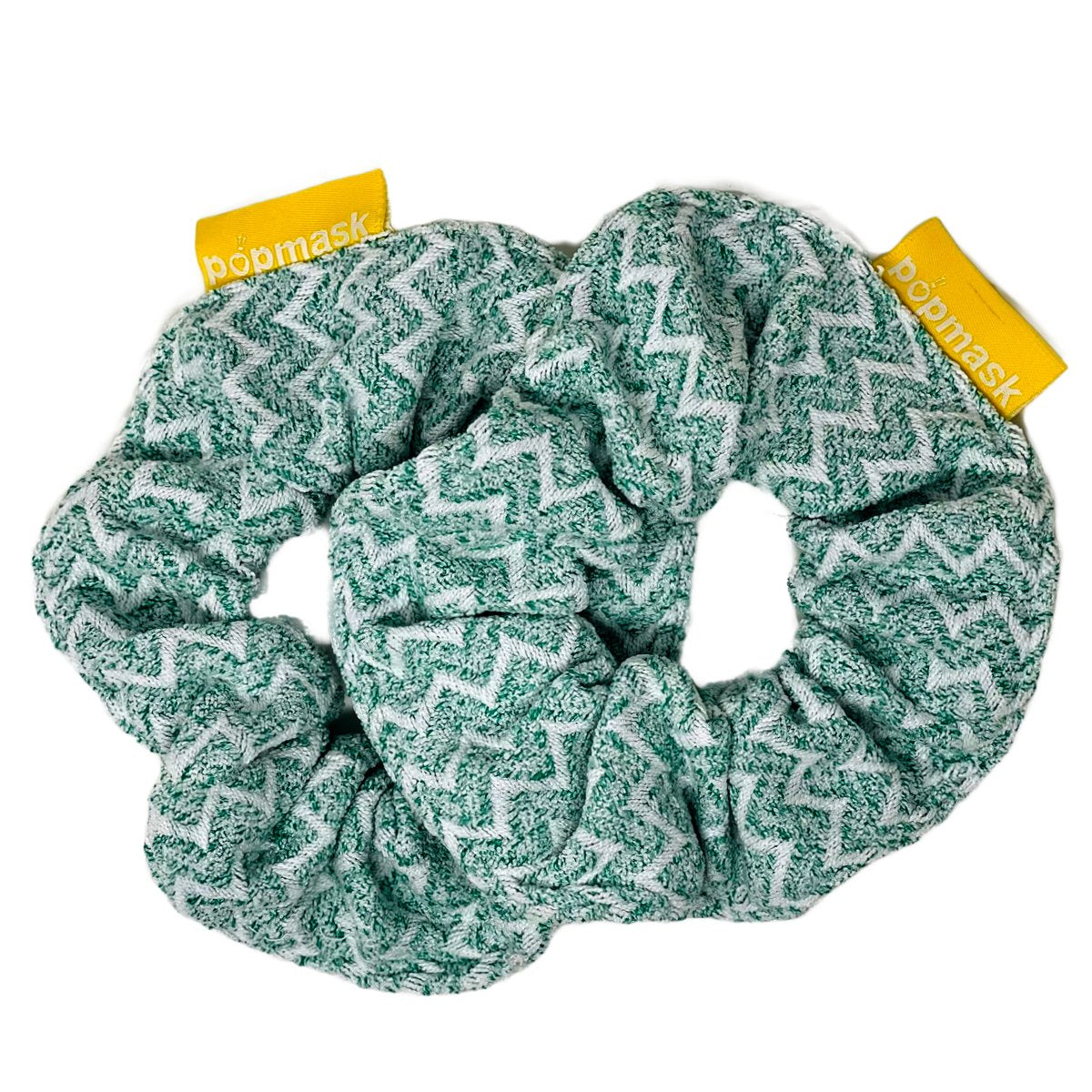 Fast Hair Drying Microfiber Scrunchies Green (2 Pack)