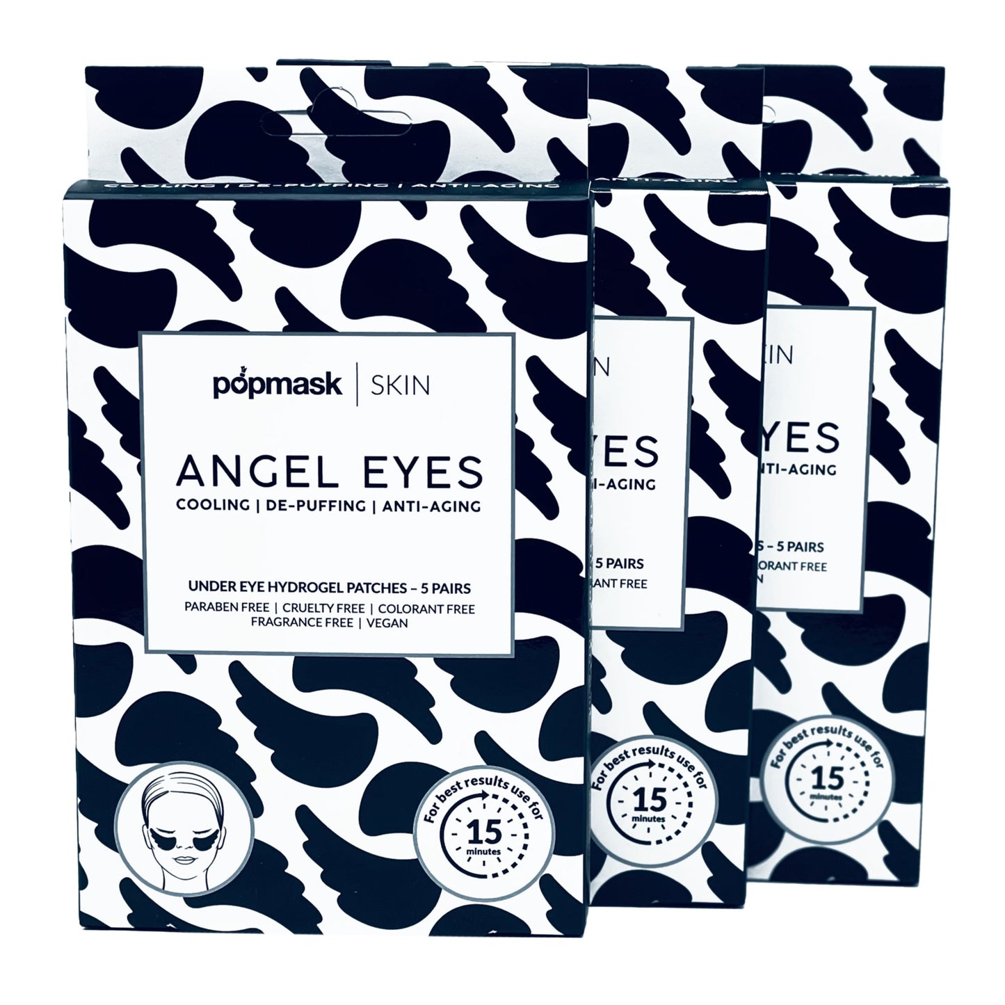 Angel Eyes Cooling Anti-Aging Under Eye Patches (5 Pairs)
